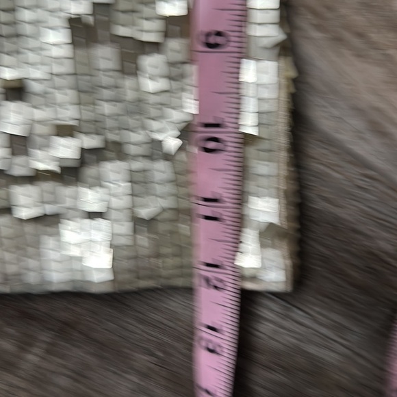 White House Black Market top gold sequined dressy formal size Medium sleeveless - Picture 8 of 9